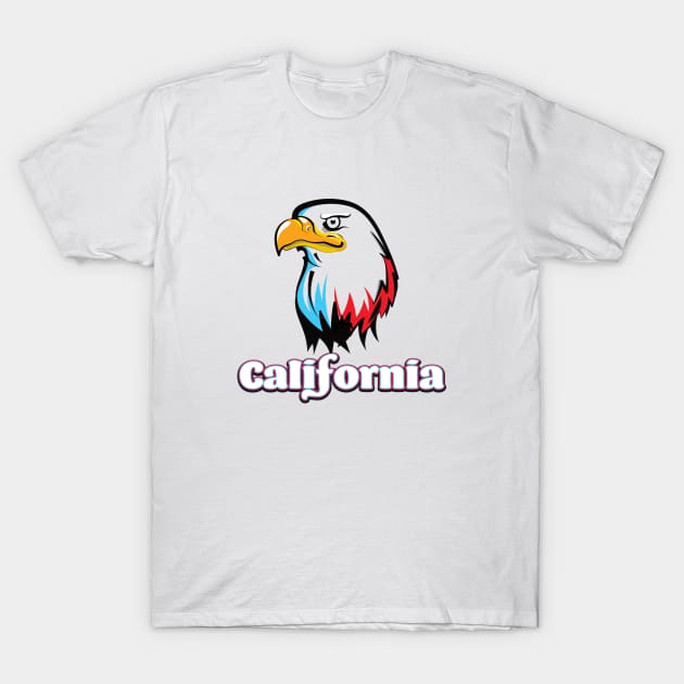 California Golden Eagle T-Shirt by nickemporium1